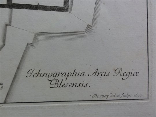 DORBAY François. Plan général du chateau de Blois, 1677.