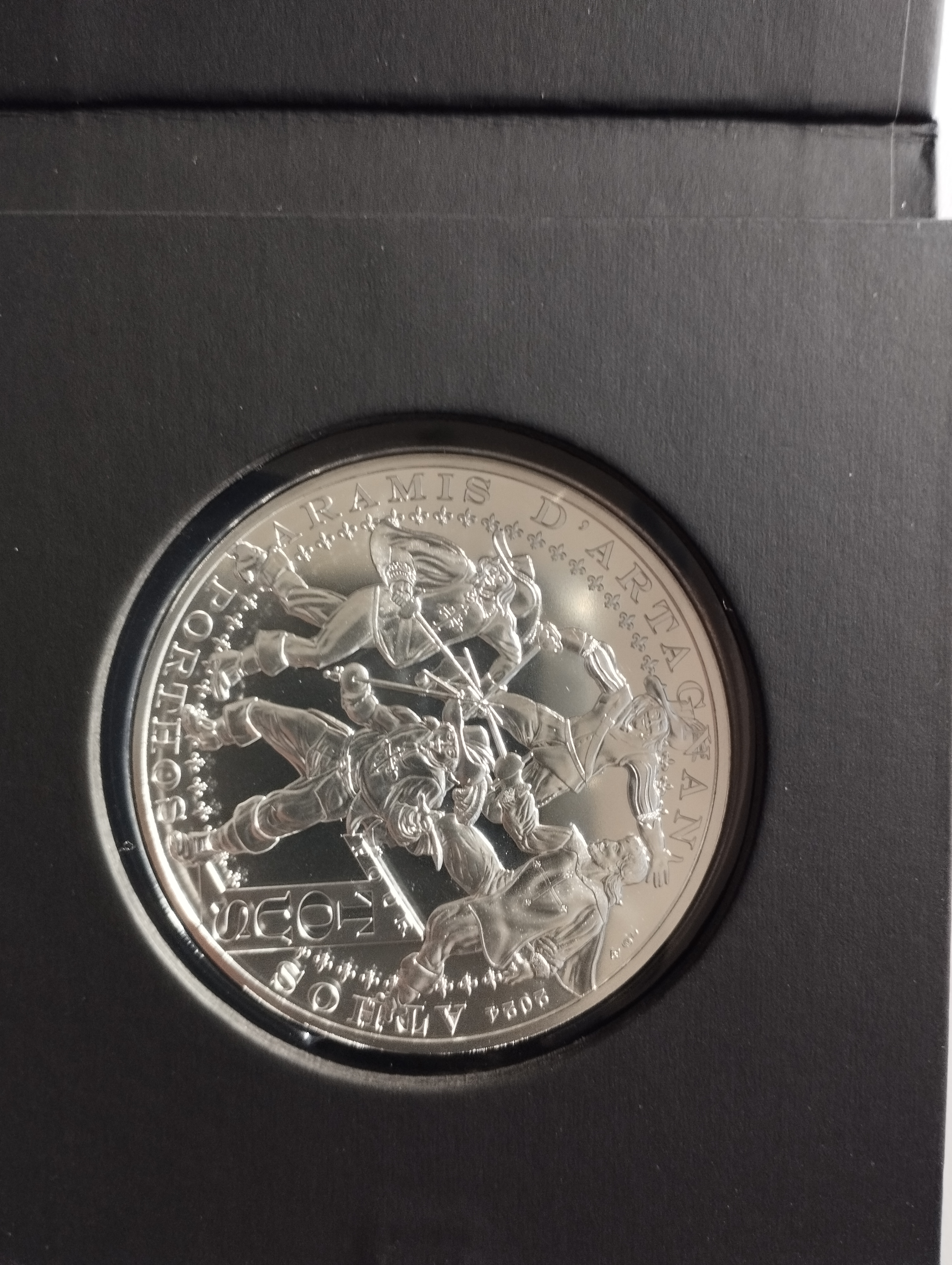 Les Trois Mousquetaires Monnaie de 100€ Argent