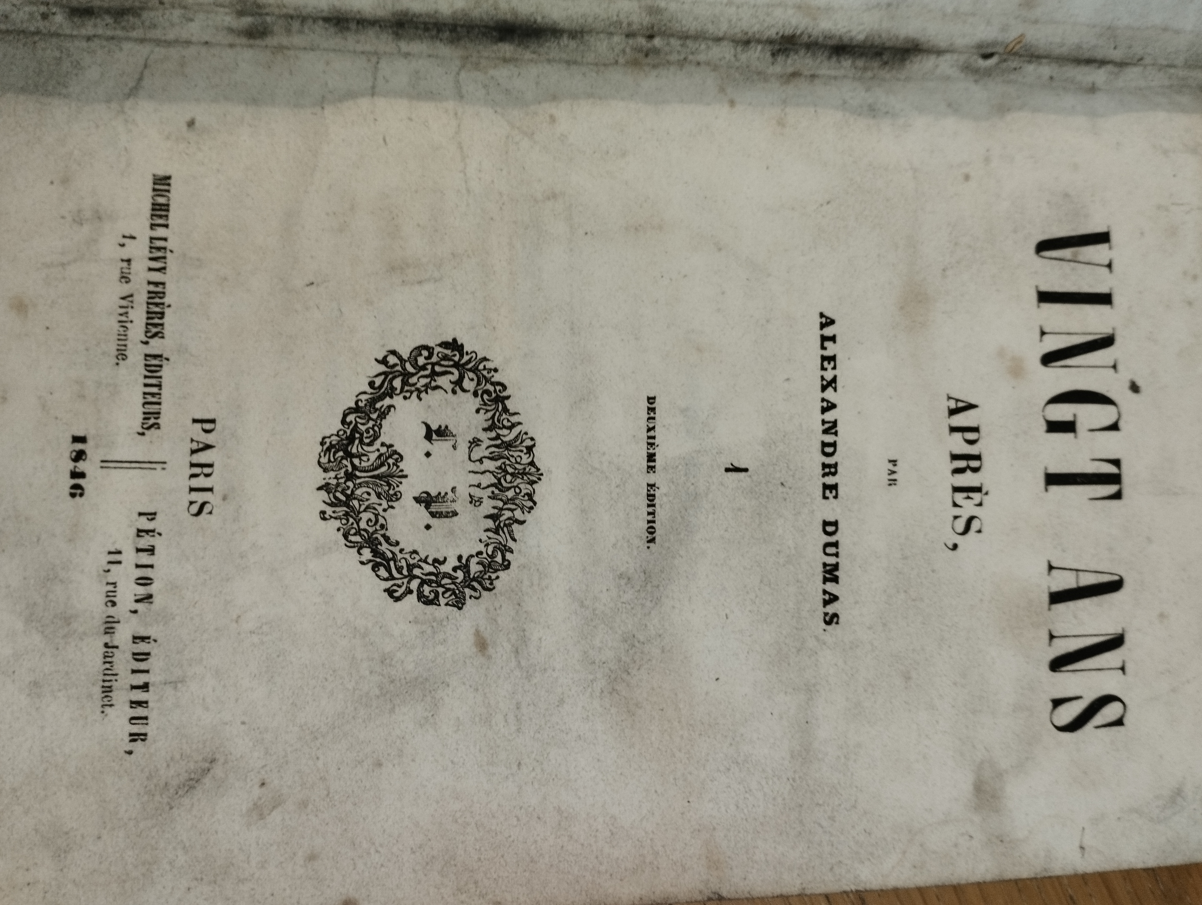 A.Dumas  Vingt ans apres  8 tt.  (1846, manquet t.7) + Giorgione